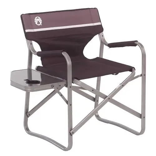 Folded coleman camping directors chair