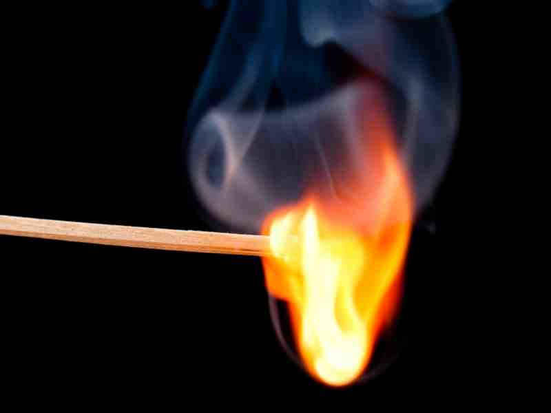 everyday matchstick used to make a fire starter